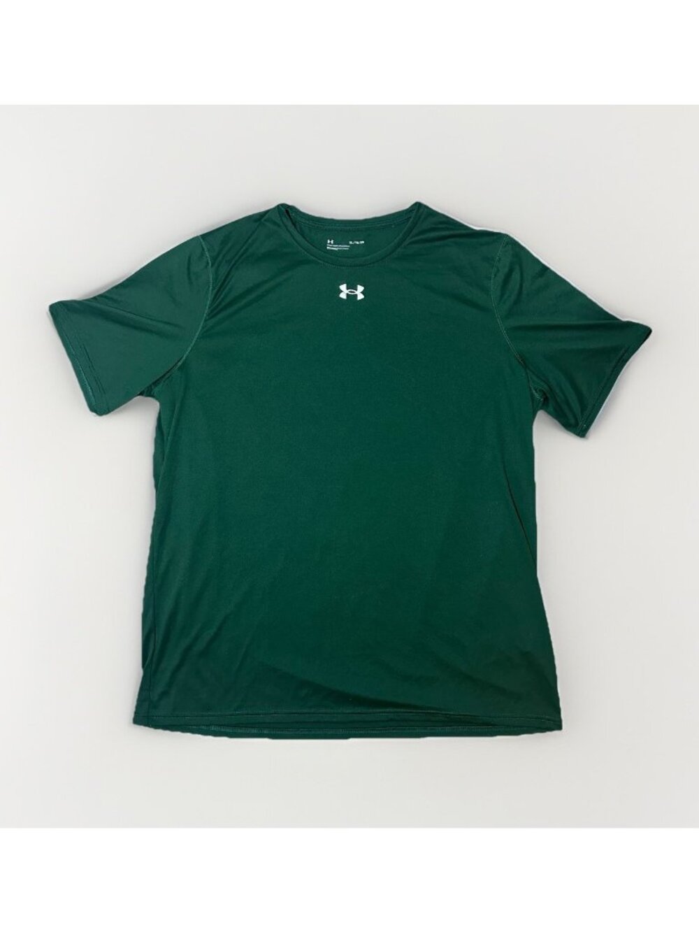 Under Armour T Shirt Men’s XL Dark Green Logo  Athletic Activewear Gym Loose Fit